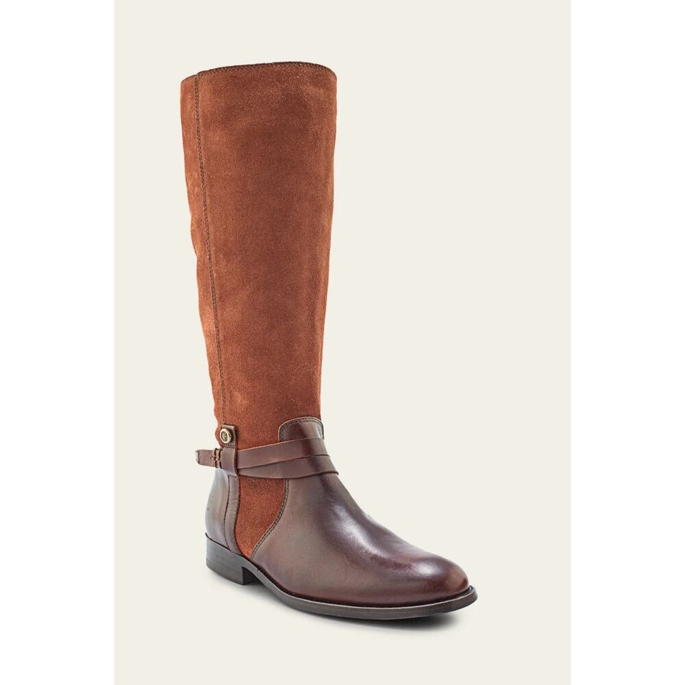 BRAND NEW FRYE Suede Boots Melissa Belted Tall Size 9.5B